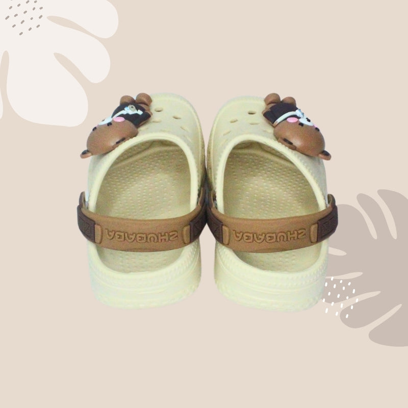 TEDDY BEAR CLOGS (BROWN)