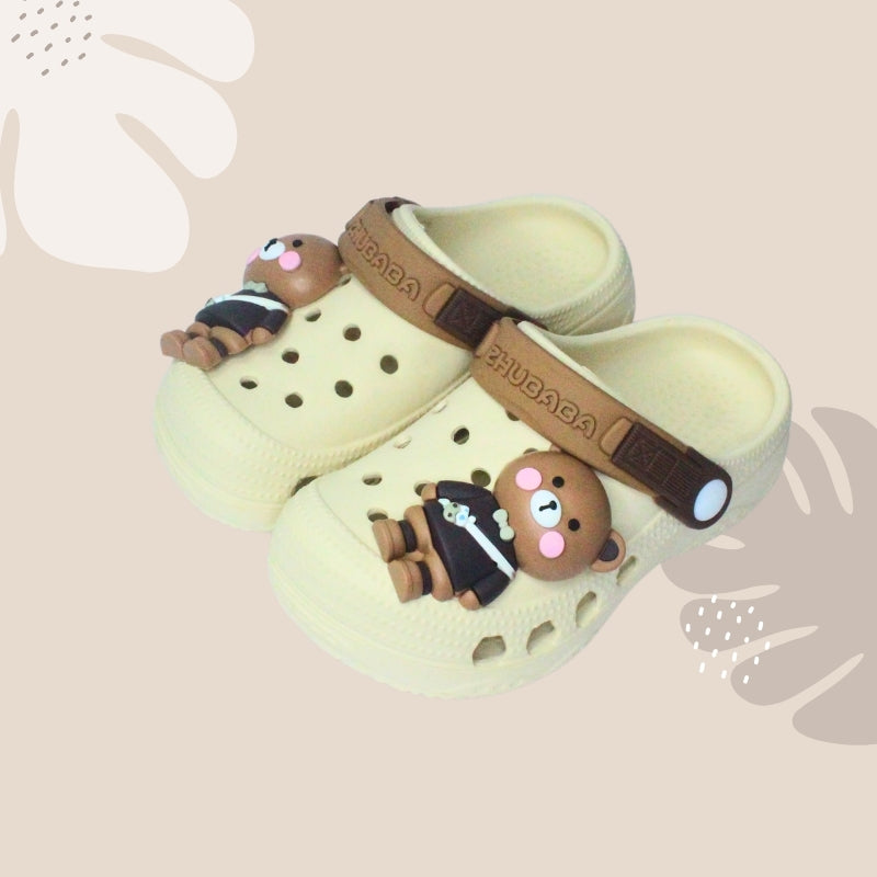 TEDDY BEAR CLOGS (BROWN)