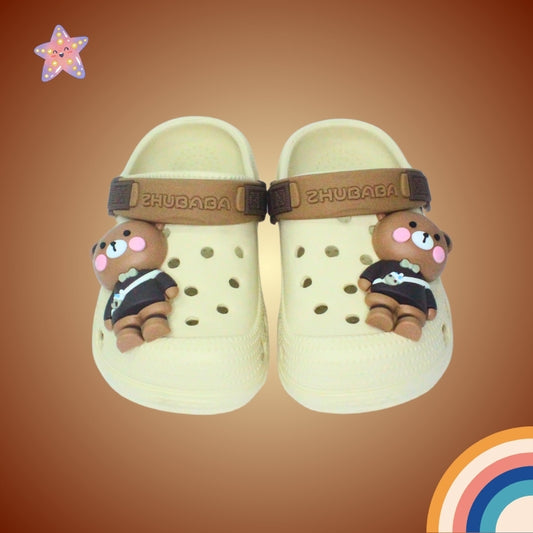 TEDDY BEAR CLOGS (BROWN)