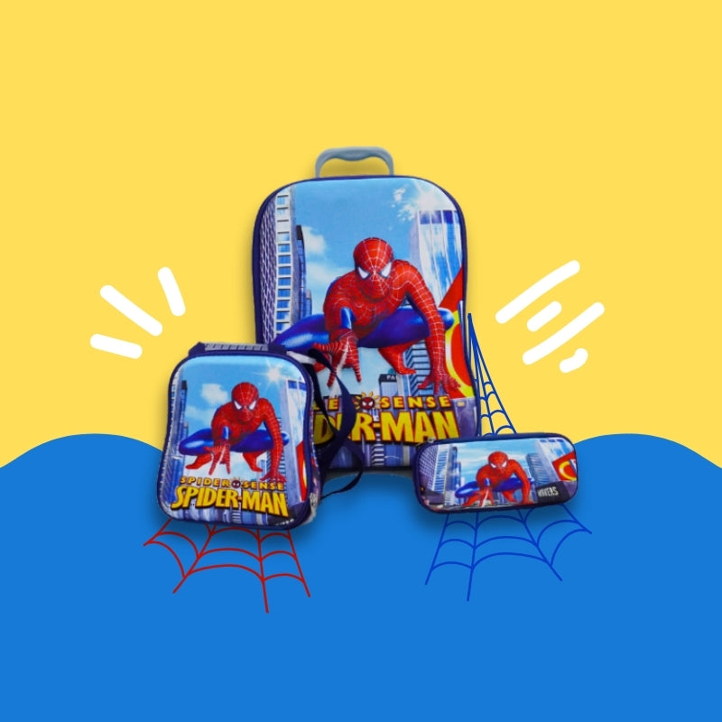 Spider Man 3 pcs Set (Blue)