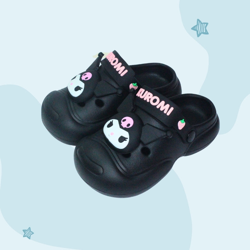 KITTY CLOGS (BLACK)