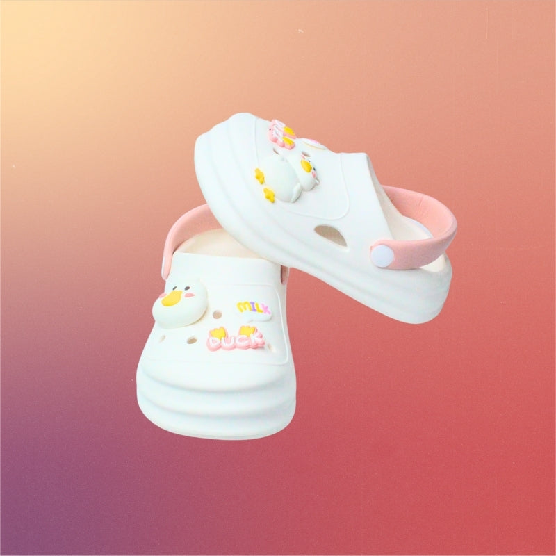 CUTE DUCK CLOGS (WHITE)