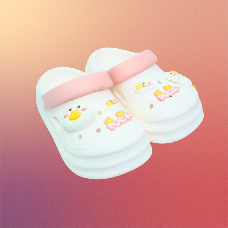 CUTE DUCK CLOGS (WHITE)