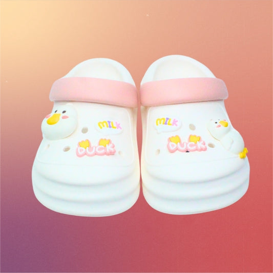 CUTE DUCK CLOGS (WHITE)