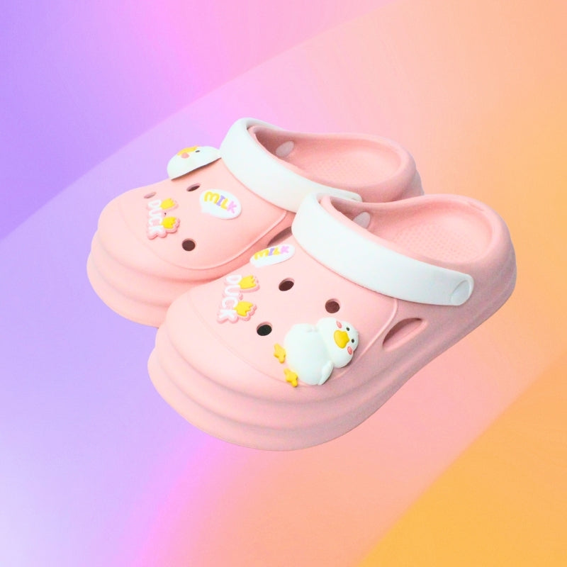 CUTE DUCK CLOGS (PINK)