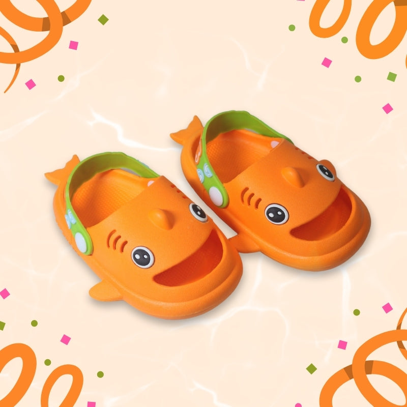 SHARK CLOGS (ORANGE)