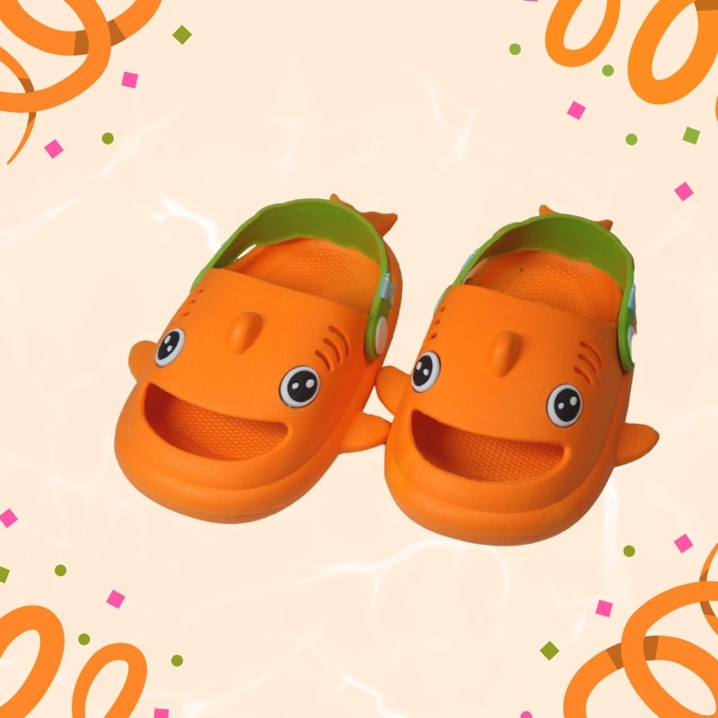 SHARK CLOGS (ORANGE)