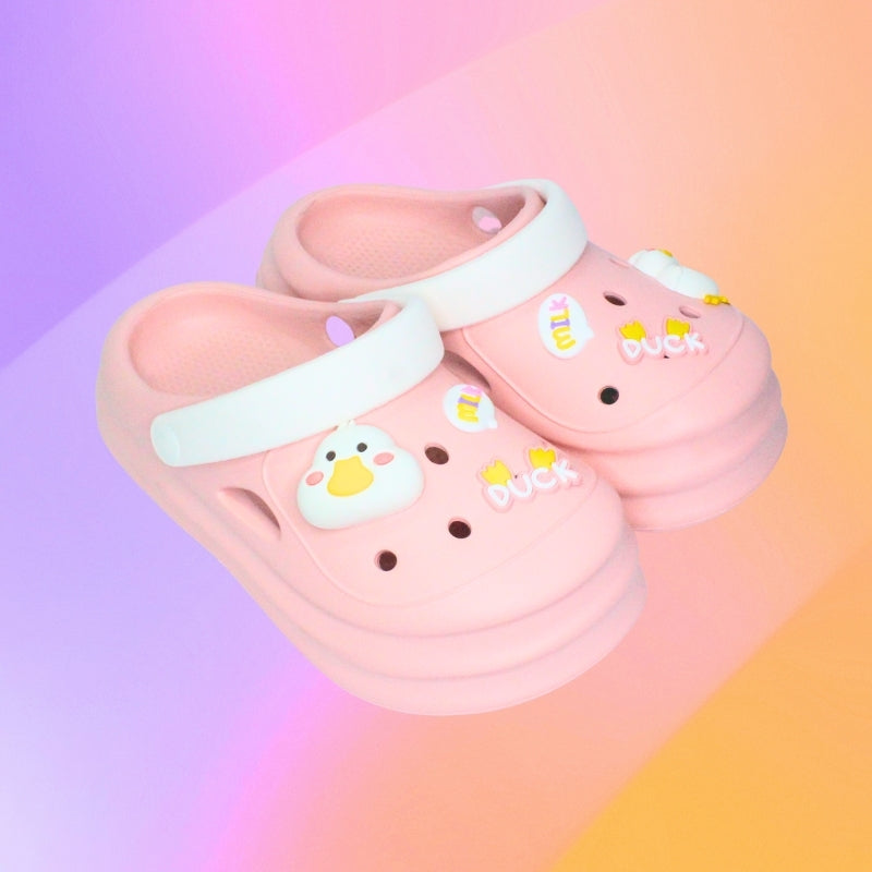 CUTE DUCK CLOGS (PINK)