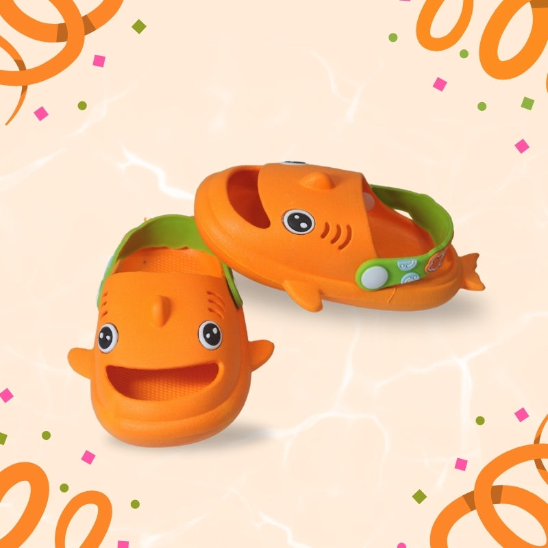 SHARK CLOGS (ORANGE)