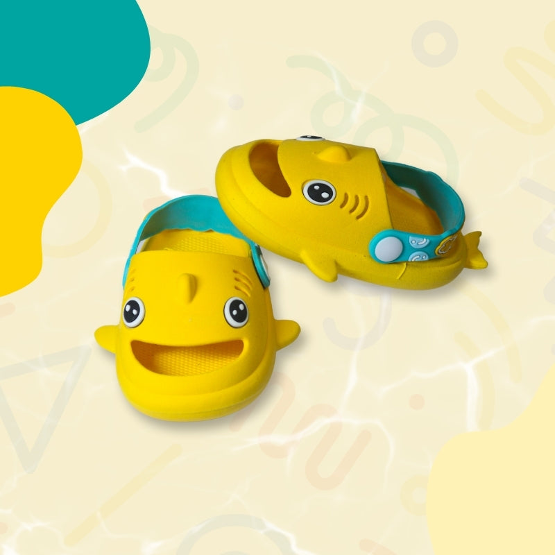 SHARK CLOGS (YELLOW)