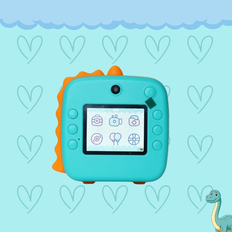 INSTANT DINO PRINT CAMERA (BLUE)