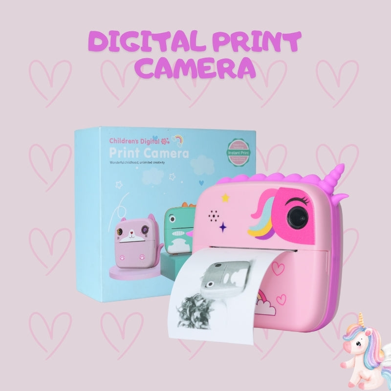INSTANT DINO PRINT CAMERA (PINK)