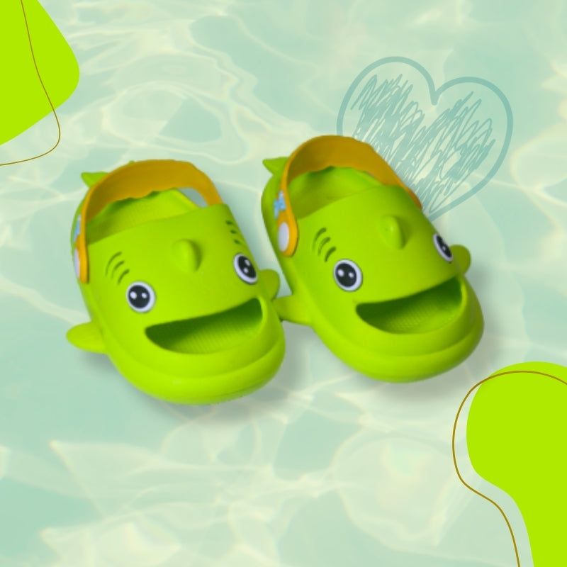 SHARK CLOGS (GREEN)