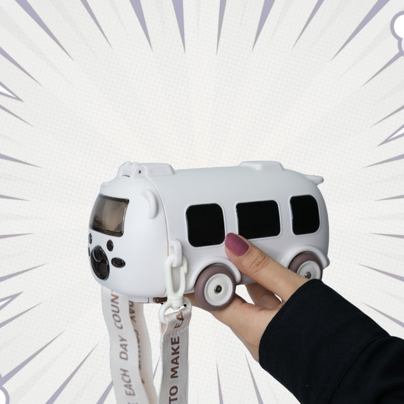 SIPPY BUS BOTTLE (WHITE)