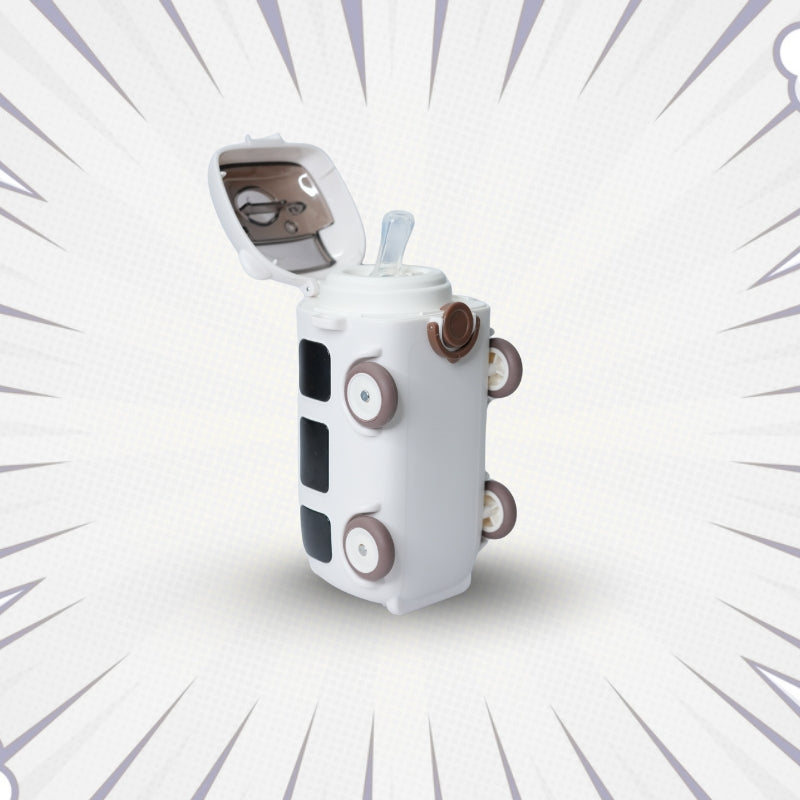 SIPPY BUS BOTTLE (WHITE)