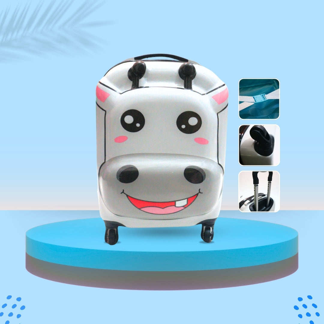 3D COW SUITCASE
