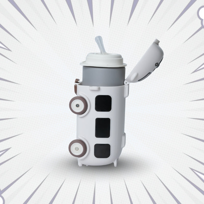 SIPPY BUS BOTTLE (WHITE)
