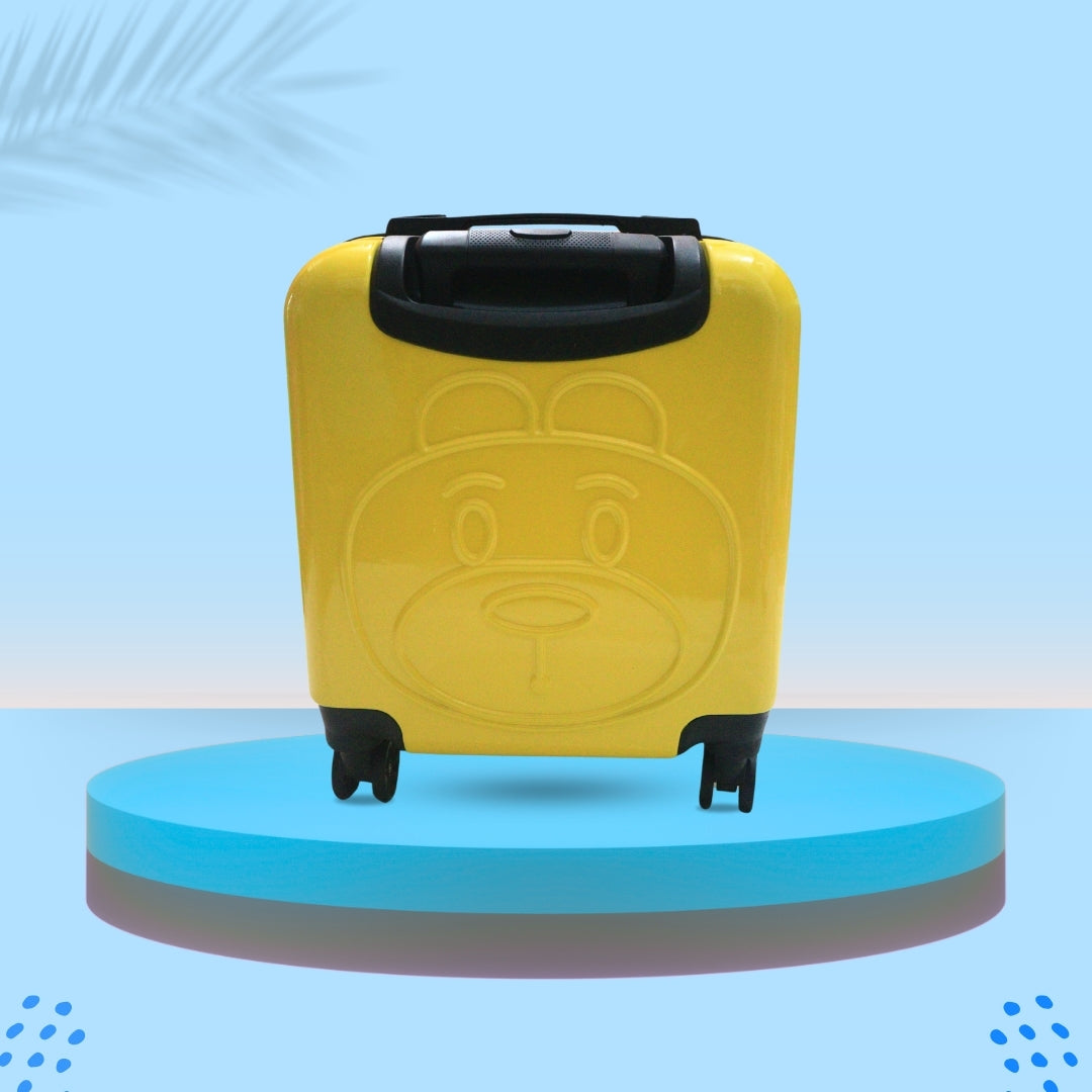 3D TEDDY SUITCASE (YELLOW)
