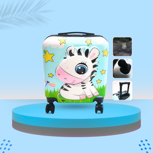 3D ZEBRA SUITCASE