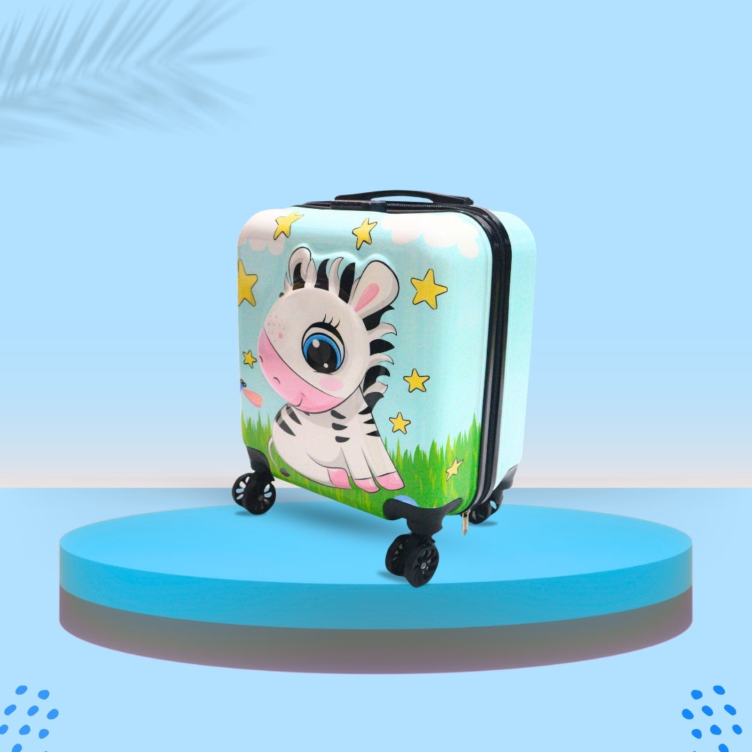 3D ZEBRA SUITCASE