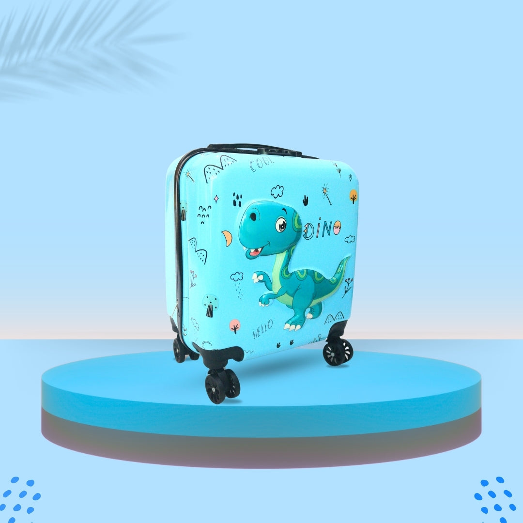 3D DINO SUITCASE(BLUE)