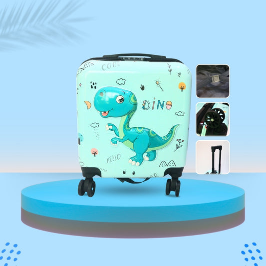 3D DINO SUITCASE (GREEN)