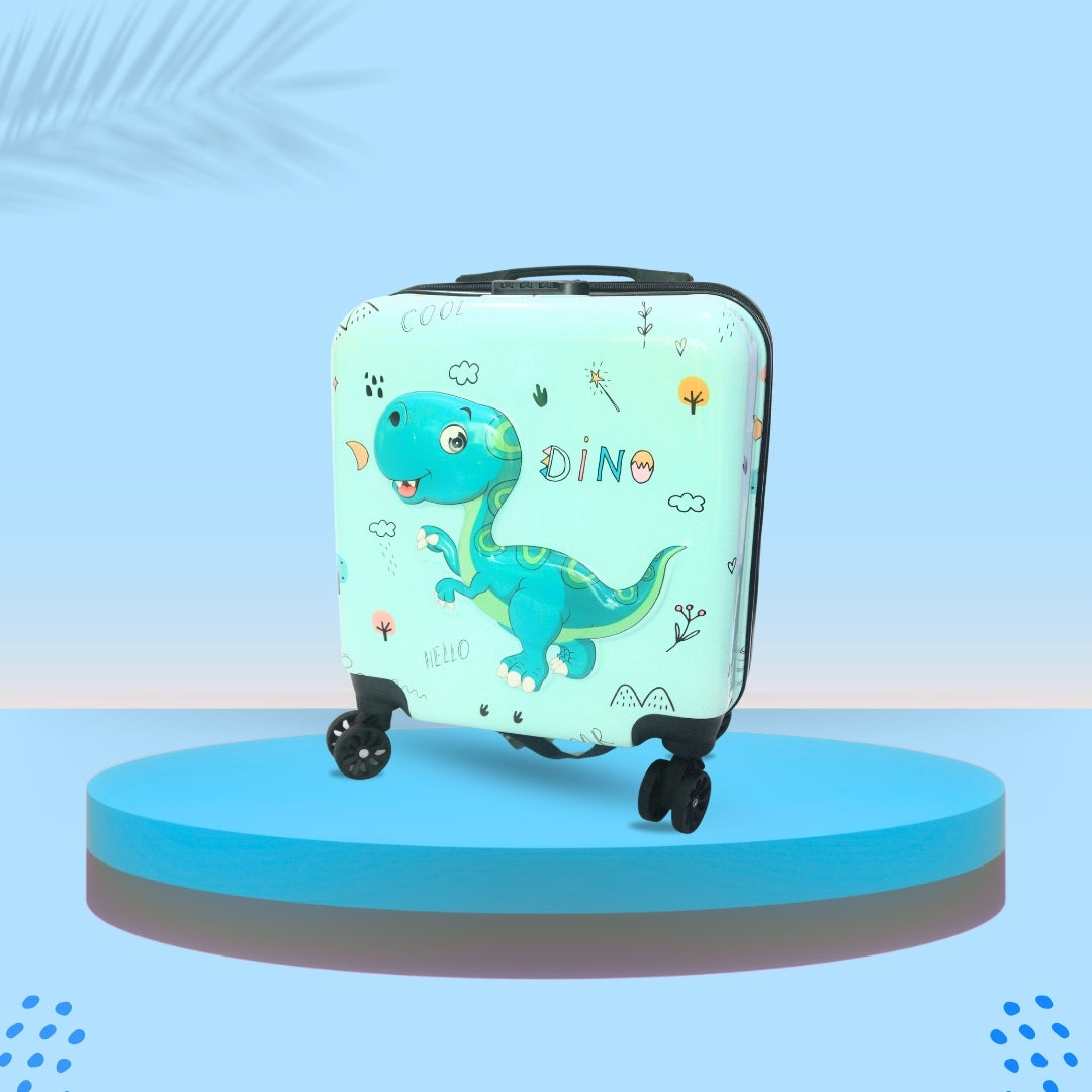 3D DINO SUITCASE (GREEN)