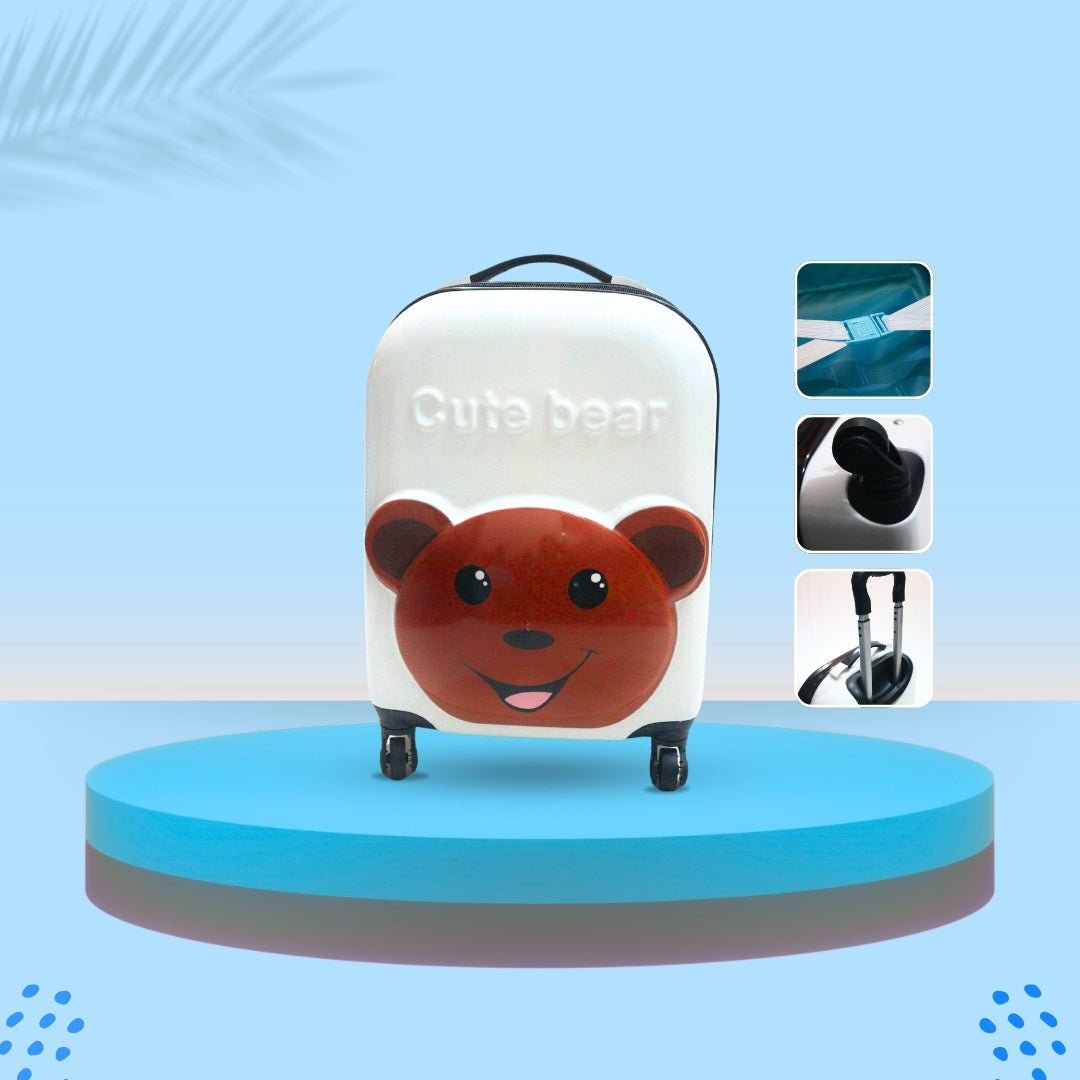 3D CUTE BEAR (WHITE)