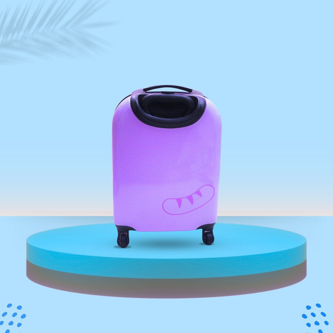 3D CUTE CAT SUITCASE (PURPLE)