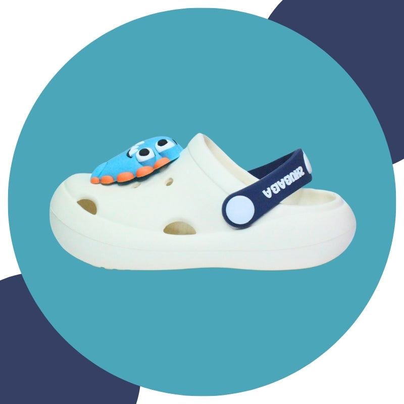 DINOSAUR CLOGS (WHITE)