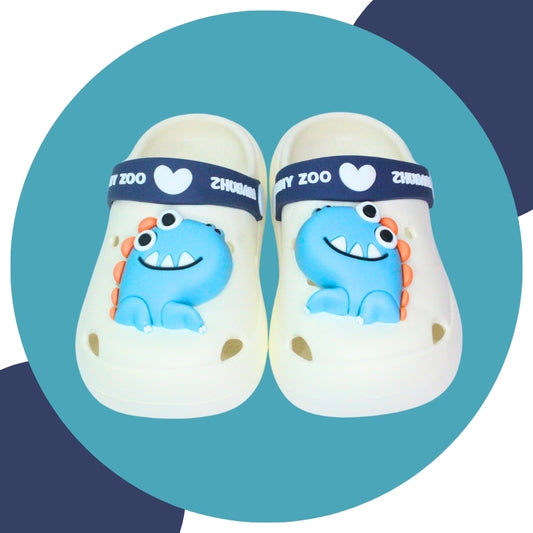 DINOSAUR CLOGS (WHITE)