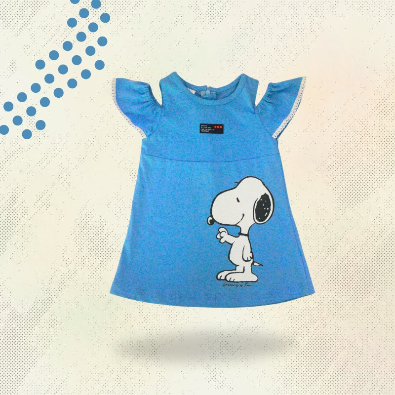 SHORT DRESS WITH HAIR BAND (BLUE)