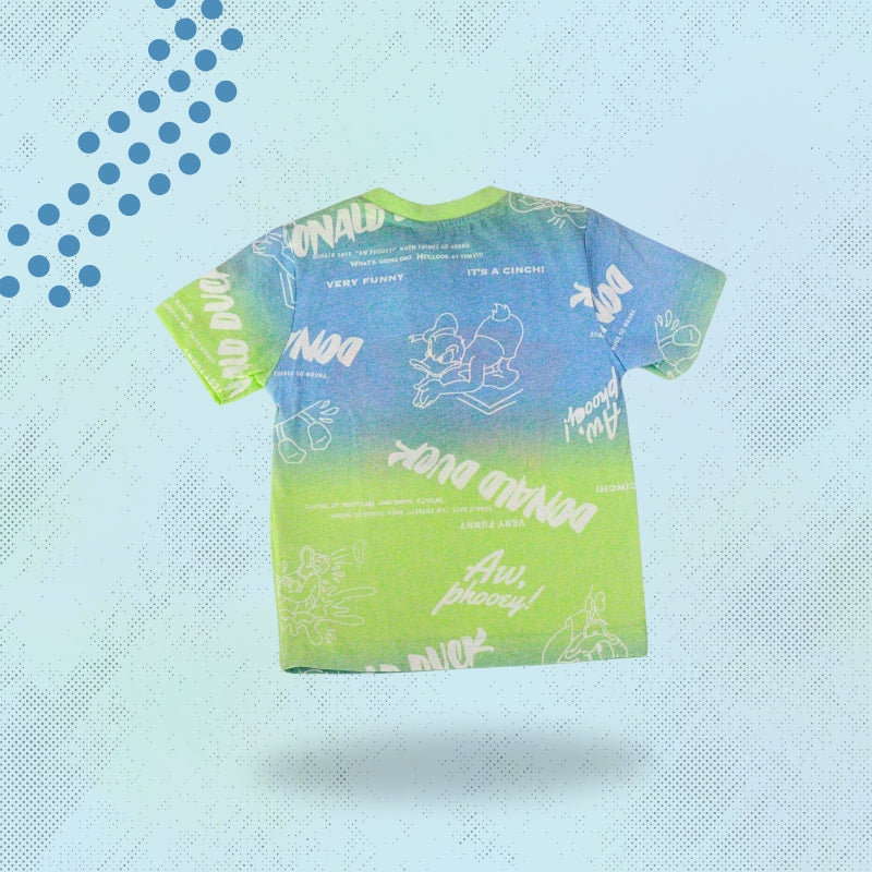 Boys Donald Printed Cotton T-shirt with Shorts