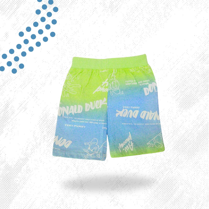 Boys Donald Printed Cotton T-shirt with Shorts