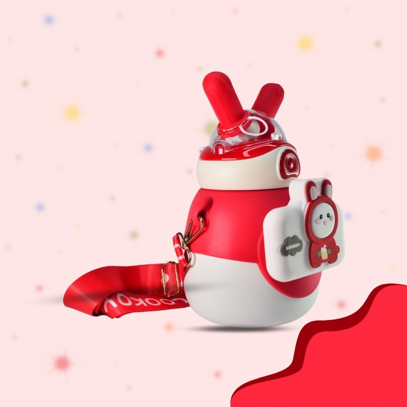 Insulated Bunny Water Bottle (White)