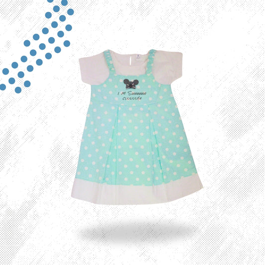 2PC FROCK SET (Sky Blue)