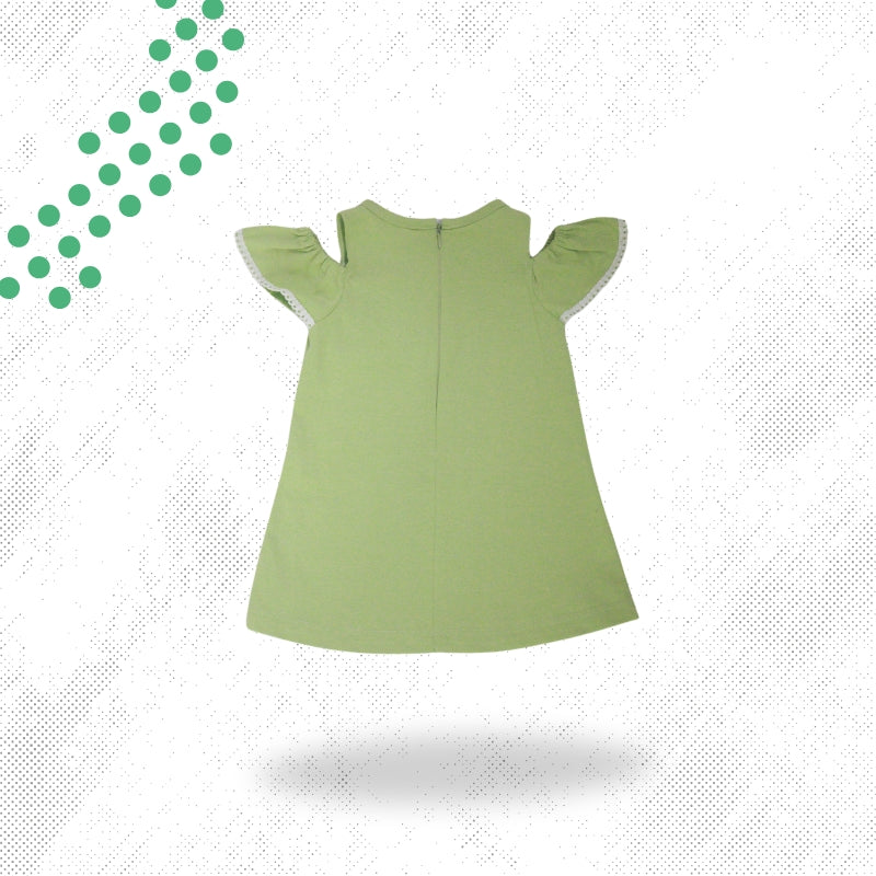 SHORT DRESS WITH HAIR BAND (GREEN)