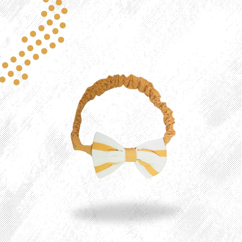 SHORT DRESS WITH HAIR BAND (YELLOW)