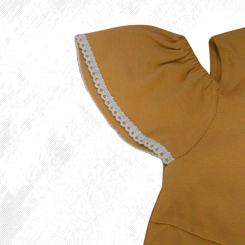 SHORT DRESS WITH HAIR BAND (YELLOW)