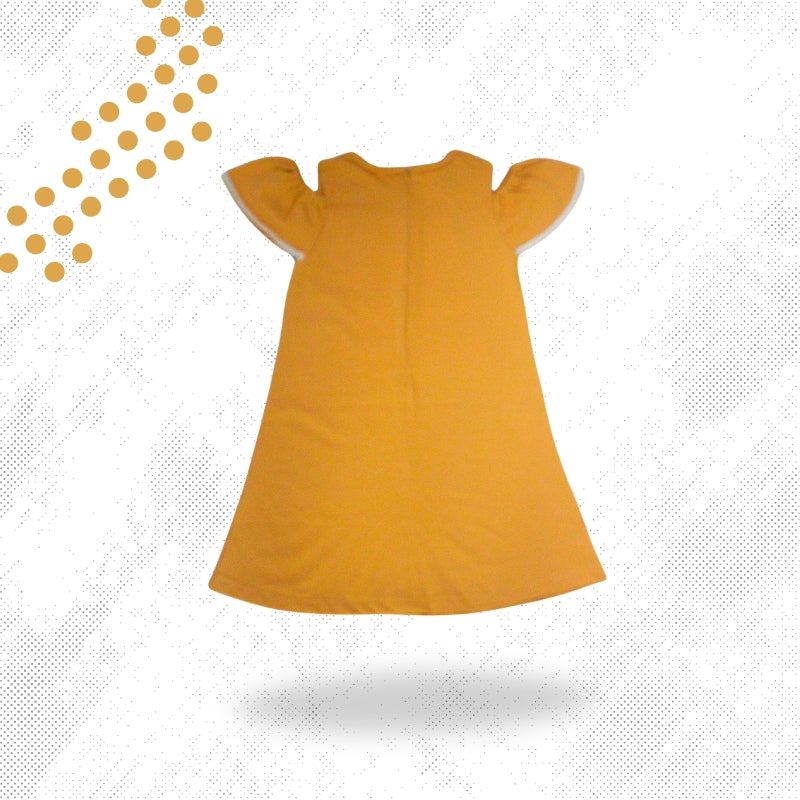 SHORT DRESS WITH HAIR BAND (YELLOW)