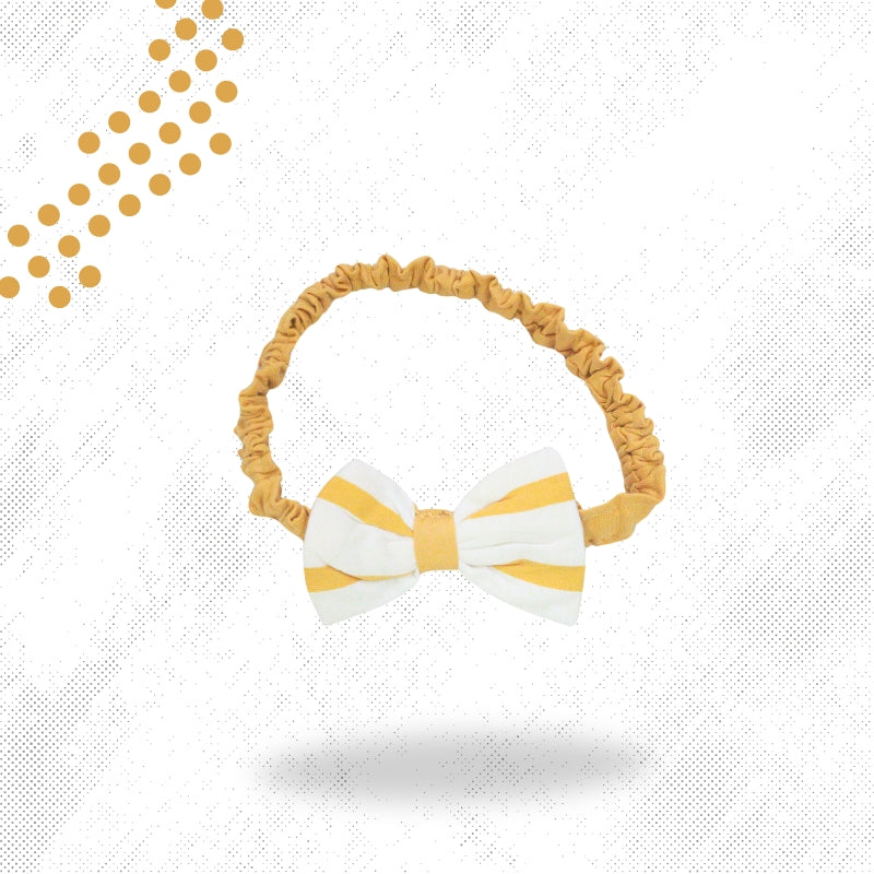 SHORT DRESS WITH HAIR BAND (YELLOW)