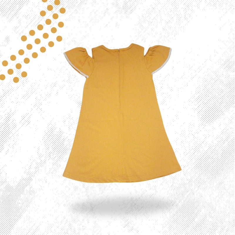 SHORT DRESS WITH HAIR BAND (YELLOW)