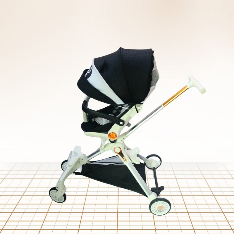Sitting Stroller With Light (White)
