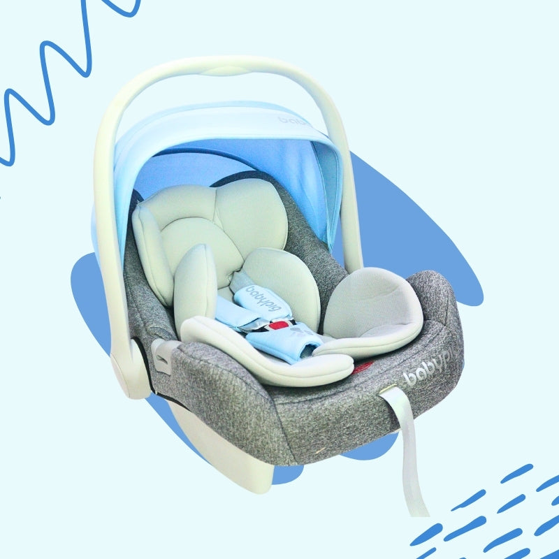 2 IN 1 CAR SEAT WITH CARRY COT (Blue)
