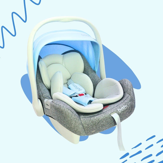 2 IN 1 CAR SEAT WITH CARRY COT (Blue)