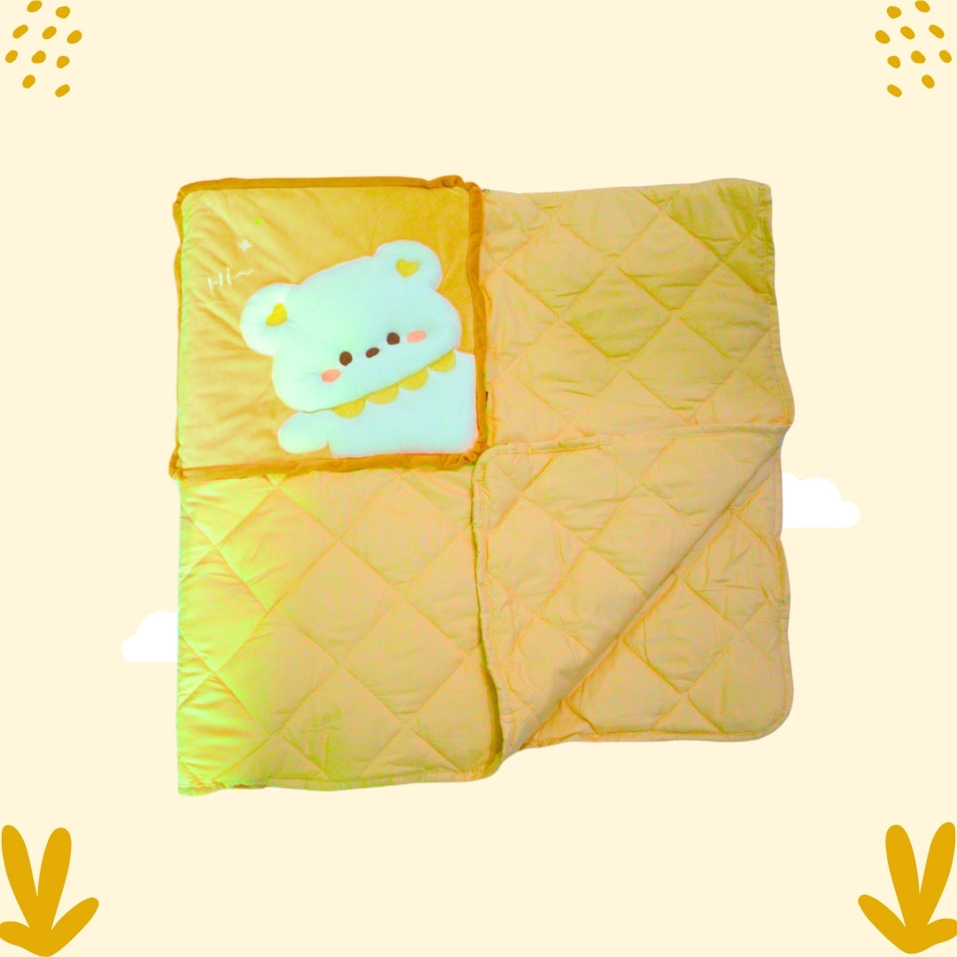PILLOW BLANKET (Yellow)