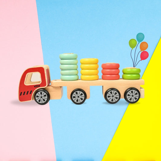 WOODEN TOY TRUCK PUZZLE