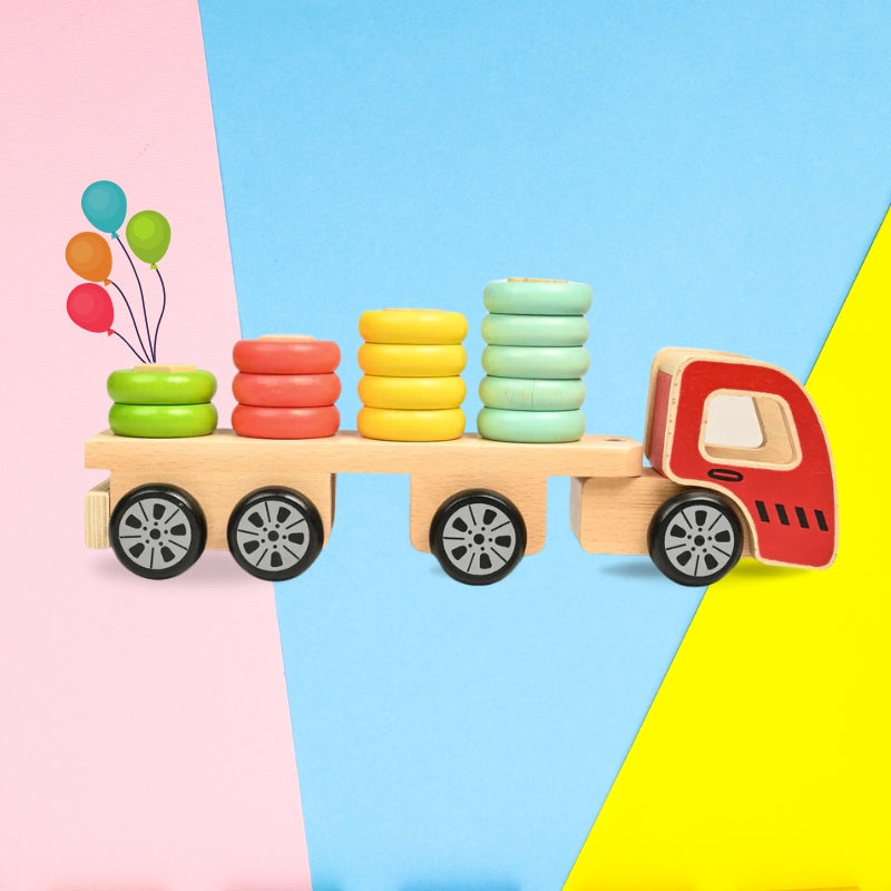WOODEN TOY TRUCK PUZZLE