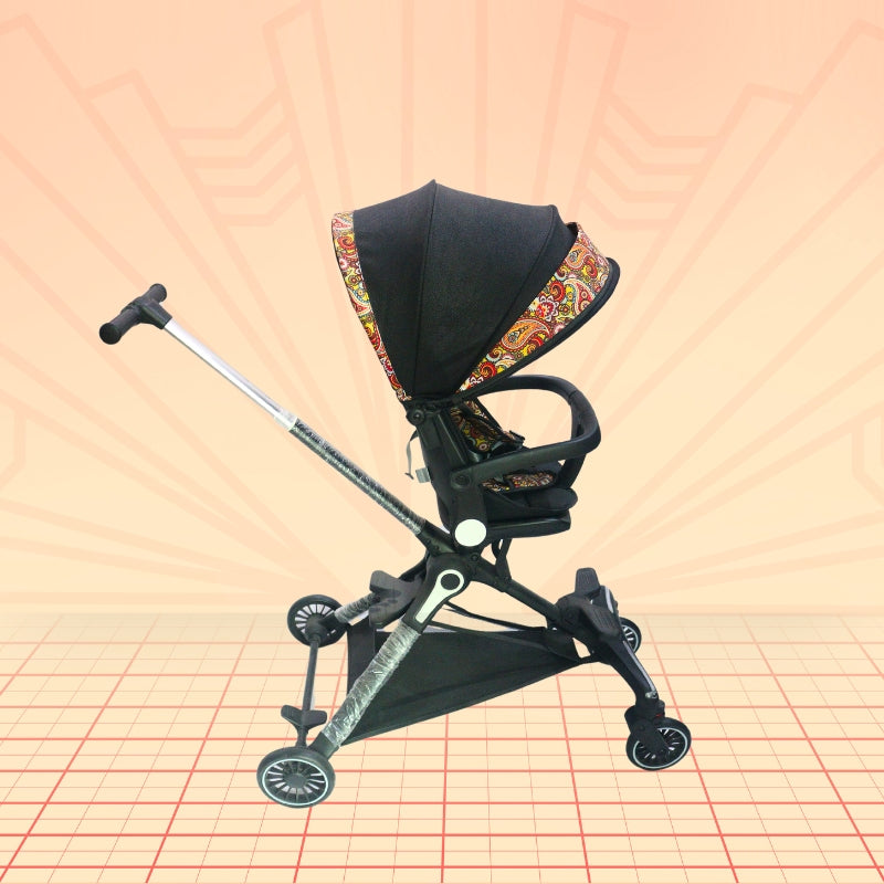 Sitting Stroller With Light (Black)