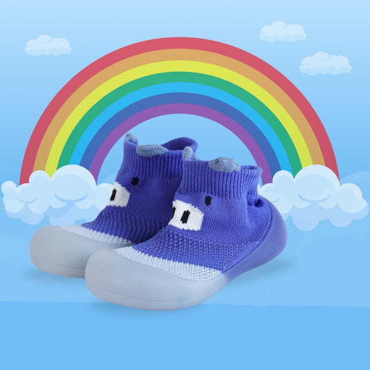 CUTE WALK SLIP ON SOCKS SHOES(BLUE)